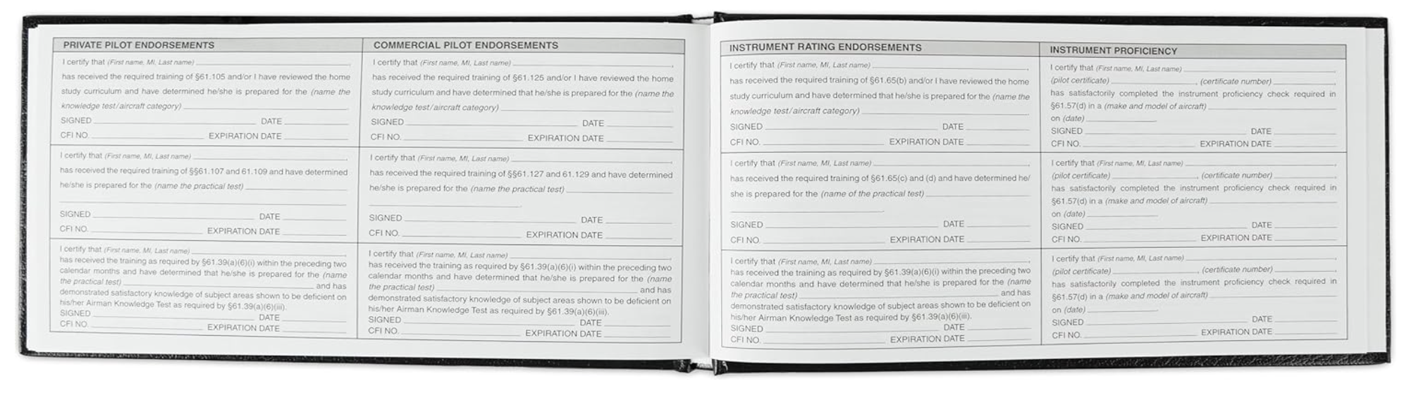 The Standard Pilot Logbook (Black) - Image 5